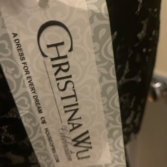 NWT Christina Wu Celebration Lace Evening Gown 8 - Picture 3 of 11